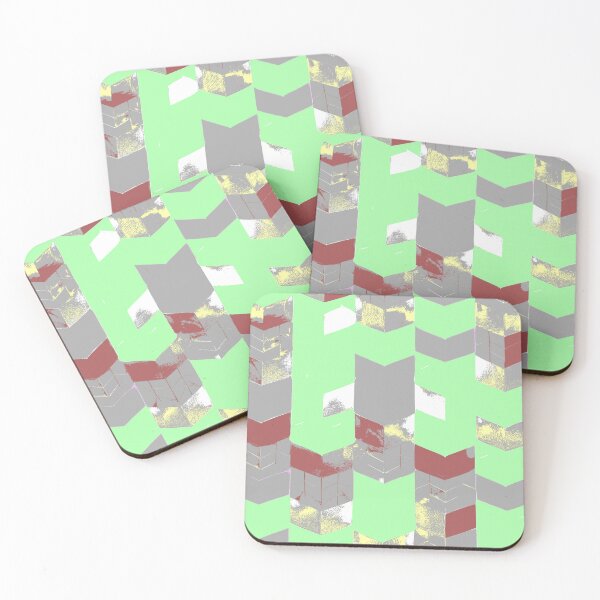 Item preview, Abstract Angular Geometric Shapes in Mint Green  designed and sold by deniselynnimage.