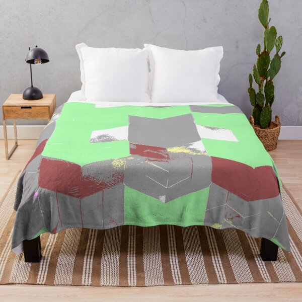 Item preview, Abstract Angular Geometric Shapes in Mint Green  designed and sold by deniselynnimage.