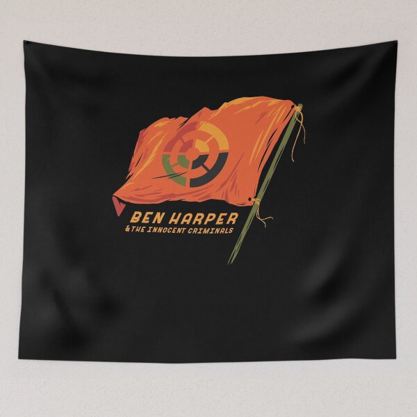 Item preview, Bén Music Hárpér and The Innocent Criminals Flag designed and sold by ChicArtSlow.