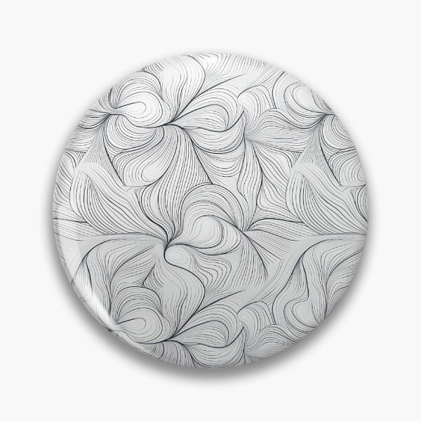 Item preview, black curved lines with white background pattern design designed and sold by Trendy-Artistry.