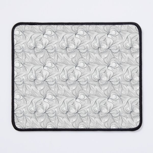 Item preview, black curved lines with white background pattern design designed and sold by Trendy-Artistry.
