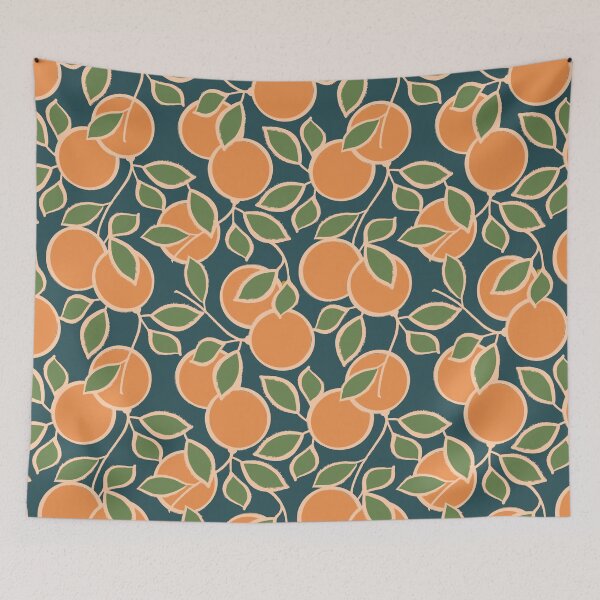 Item preview, orange grove blue designed and sold by Sara Frane.