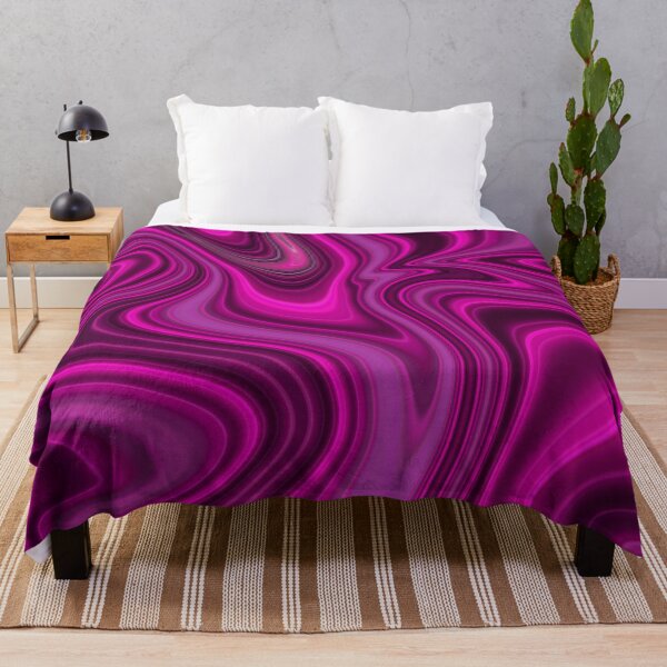 Item preview, Dreamy neon pink and purple liquid paint marble pattern designed and sold by 1Celery.