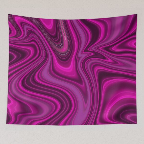 Item preview, Dreamy neon pink and purple liquid paint marble pattern designed and sold by 1Celery.