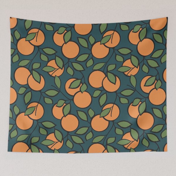 Item preview, orange grove blue designed and sold by Sara Frane.
