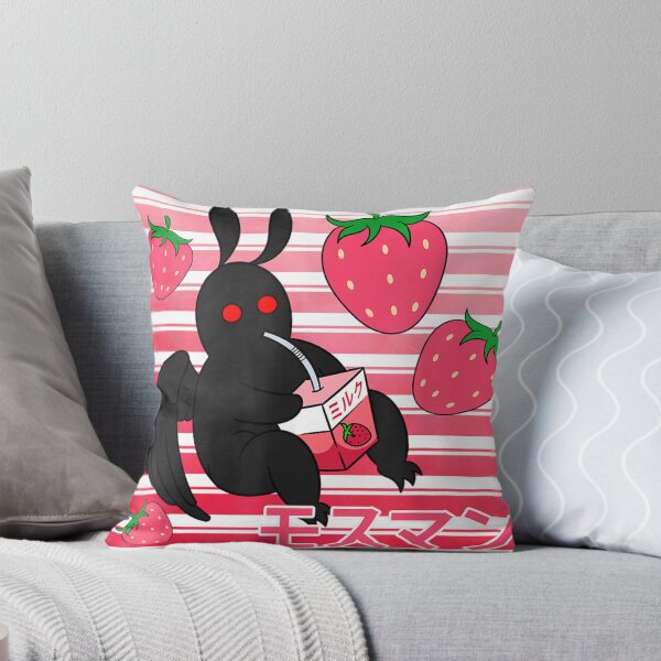 Artikelvorschau, Mothman Kawaii Erdbeer-Milchshake-Karton-T-Shirt entworfen und verkauft von ShaStyle ArtFo.