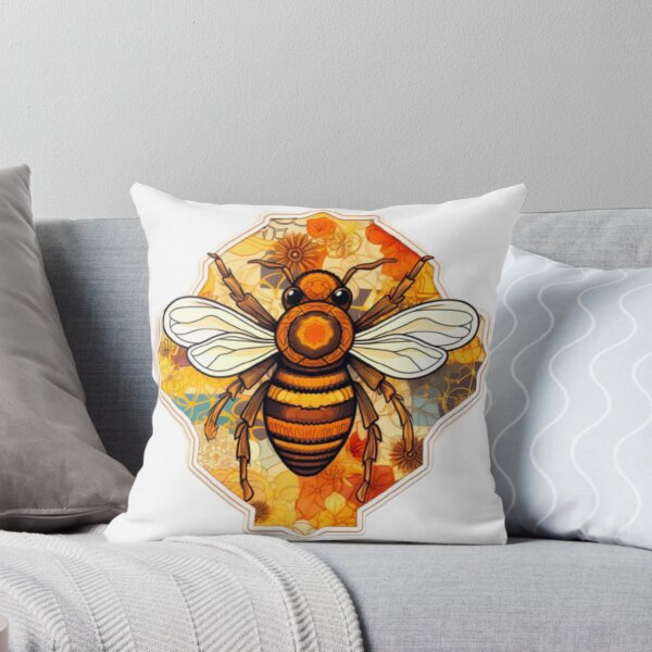 Item preview, Floral patchwork honeybee  designed and sold by Christiana Nicole.