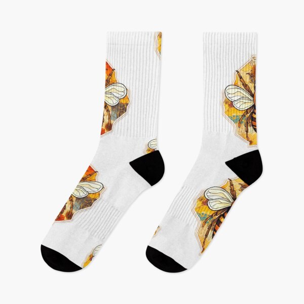 Item preview, Floral patchwork honeybee  designed and sold by Christiana Nicole.