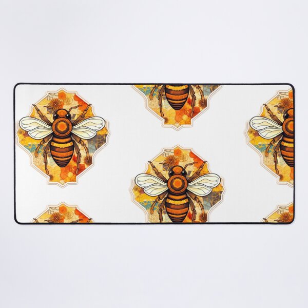 Item preview, Floral patchwork honeybee  designed and sold by Christiana Nicole.