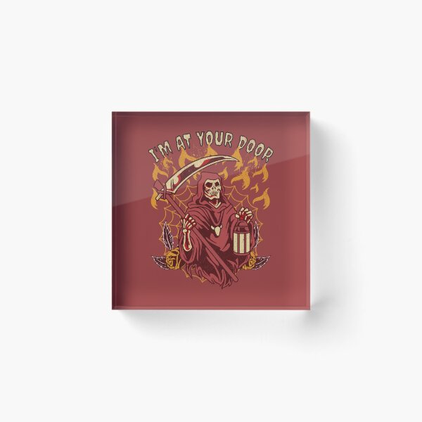 Item preview, Crimson Welcome: I'm at Your Door Art designed and sold by ArtisticSparkle.