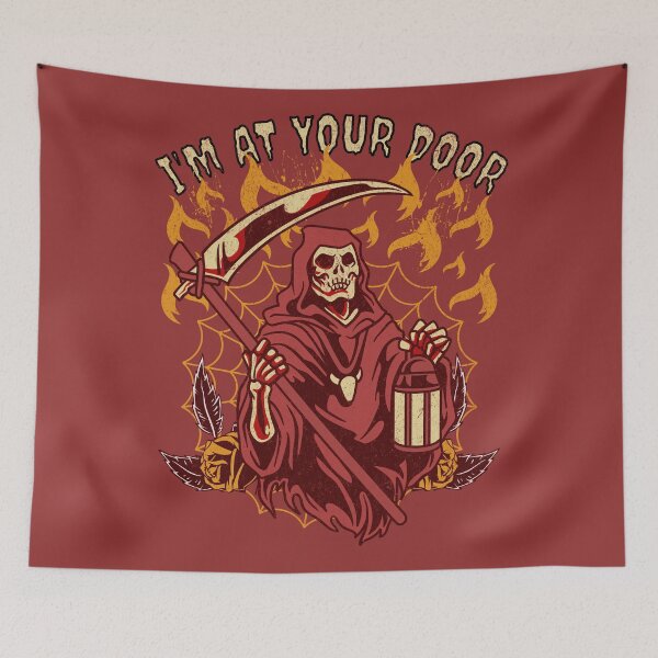 Item preview, Crimson Welcome: I'm at Your Door Art designed and sold by ArtisticSparkle.