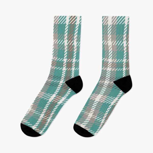 Item preview, Rustic Cabin Christmas plaid in teal and taupe  designed and sold by FrancesPoff.