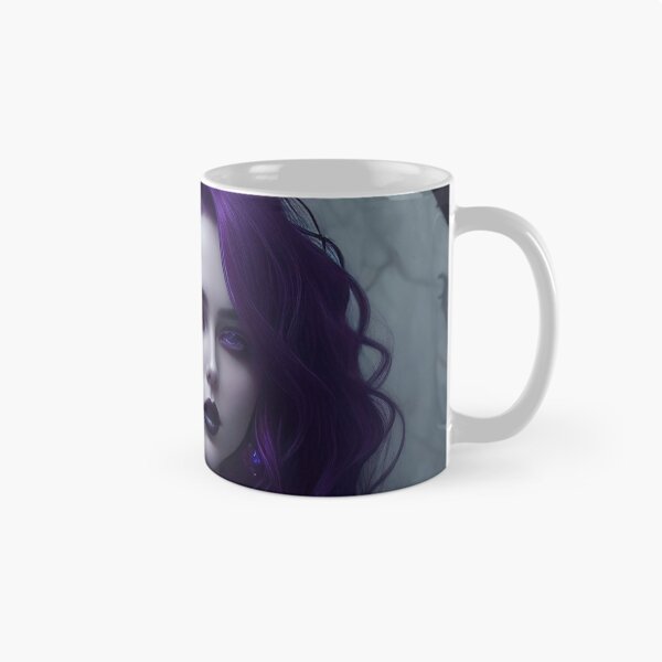 Item preview, A sultry purple haired gothic seductress surrounded by roses in a dark scene designed and sold by Good Candy.