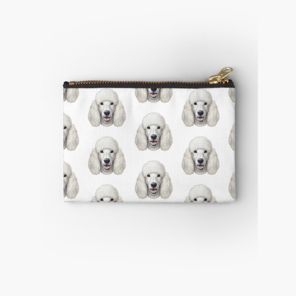 Item preview, White standard poodle emoji cute cartoon designed and sold by DrFaust-Designs.