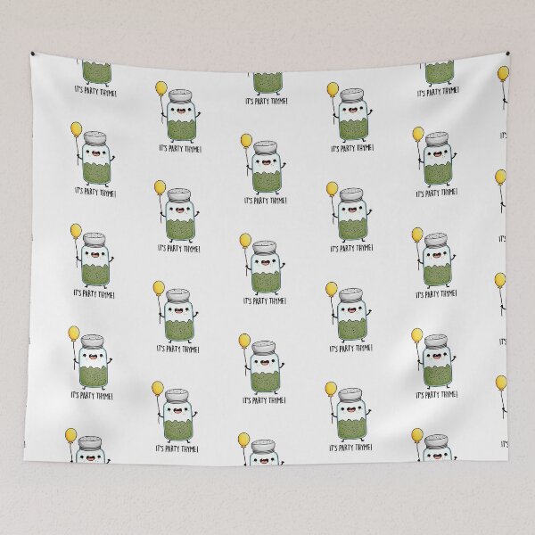 Item preview, It's Party Thyme Funny Herb Puns  designed and sold by punnybone.
