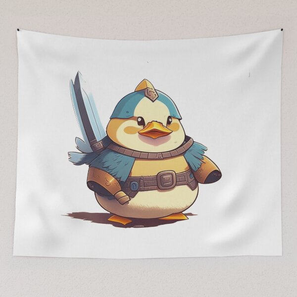 Item preview, Duck warrior cartoon no background designed and sold by cgduran18.