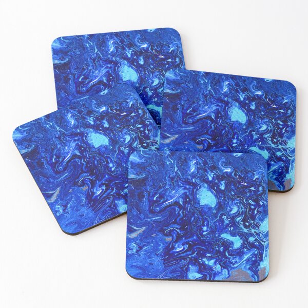 Item preview, Flowing Ocean paint pouring designed and sold by SavannaHandmade.