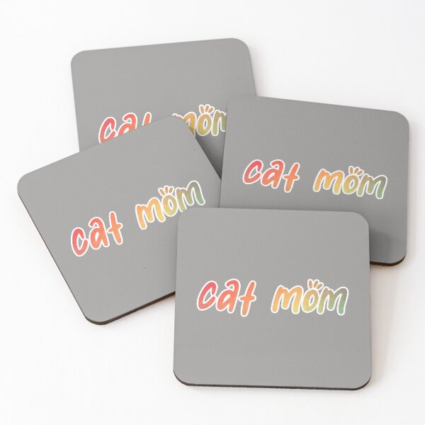 Item preview, Cat Mom : Elegant word art (Colour in Dark) designed and sold by pixans.