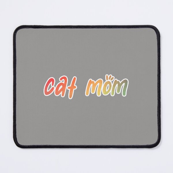 Item preview, Cat Mom : Elegant word art (Colour in Dark) designed and sold by pixans.
