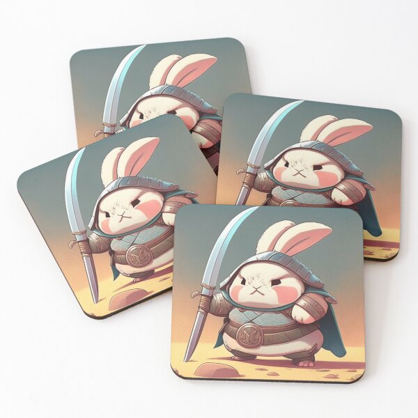 Item preview, Rabbit warrior cartoon designed and sold by cgduran18.