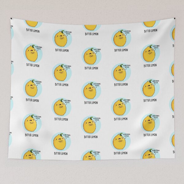 Item preview, Bitter Lemon Funny Fruit Puns  designed and sold by punnybone.