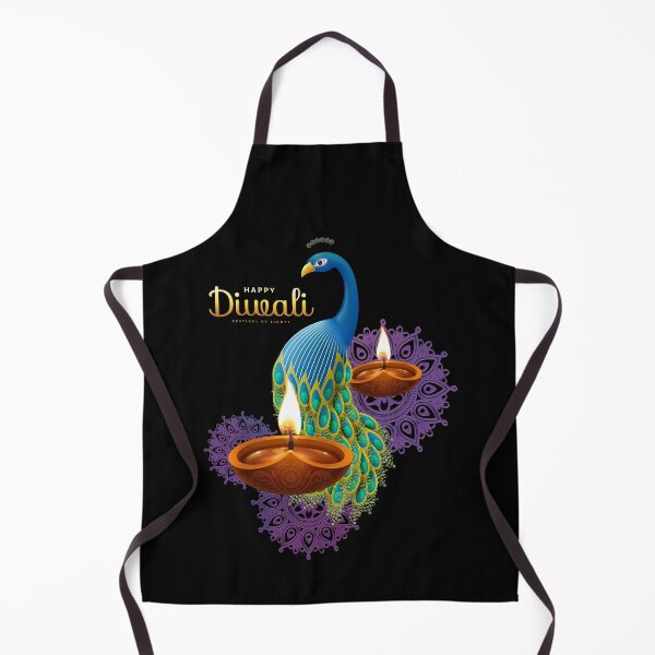 Item preview, Diwali peacock and candles, peacock designed and sold by TirrellColister.
