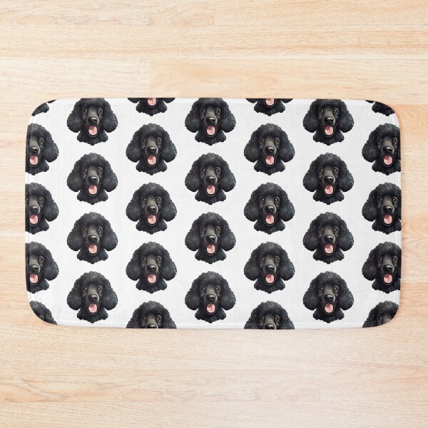 Item preview, Black miniature poodle mini emoji cute cartoon designed and sold by DrFaust-Designs.