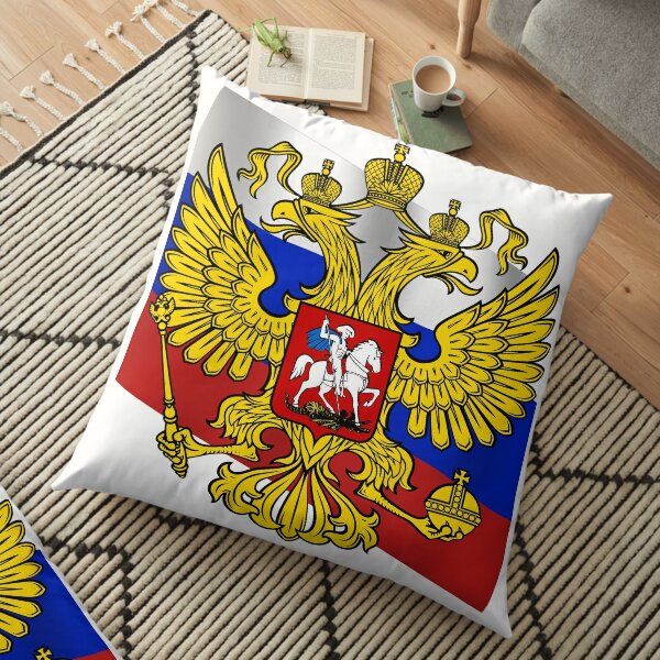 Российский флаг, Флаг российской федерации, Russian flag, Flag of the Russian Federation, Russia, Russian, flag, Russian Federation Floor Pillow