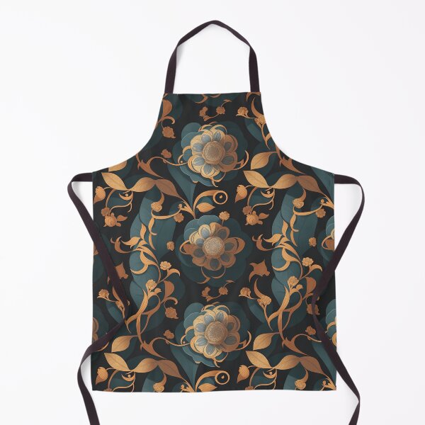 Item preview, Golden Muted Floral Pattern designed and sold by MiyamotoMarket.
