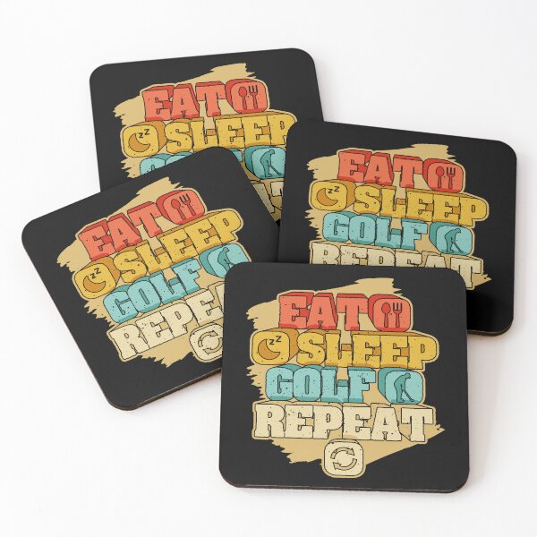 Item preview, Eat Sleep Golf Repeat designed and sold by Quoterasi.