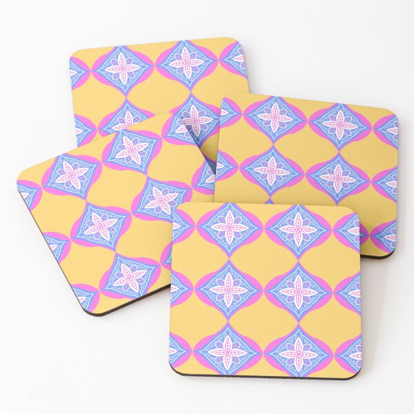 Item preview, Whimsical Ogee - Yellow, Magenta, and Lavender Pattern designed and sold by Lubellebubble20.