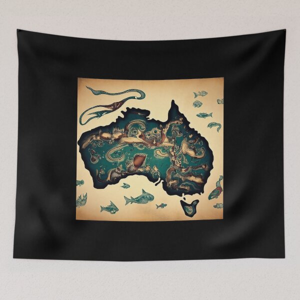 Item preview, Olde Map Of Australia designed and sold by Takin-Thepiss.
