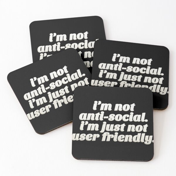 Item preview, I'm Not Anti-Social designed and sold by ciwanara.