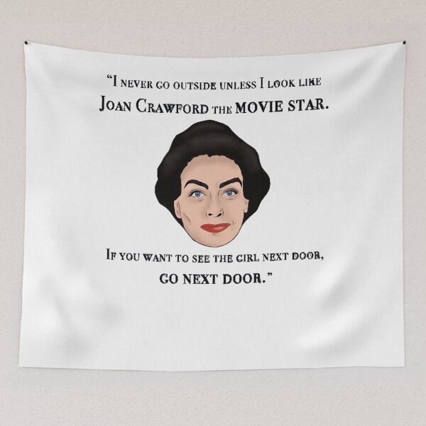 Item preview, Joan Crawford, Inspired Illustration, Mommie Dearest, Quote designed and sold by ArtClothesniko.