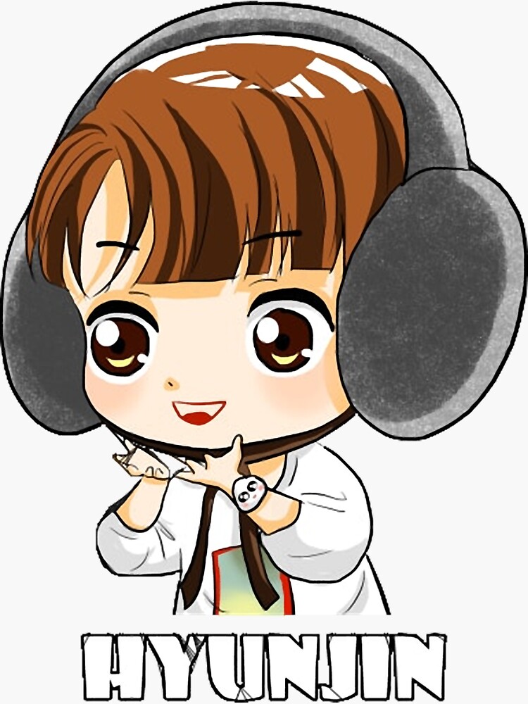 STRAY KIDS HYUNJIN CHIBI Kids Sticker sold by Junia Prohibitive | SKU ...