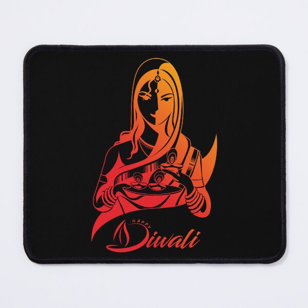 Item preview, Indian girl, happy Diwali designed and sold by TirrellColister.