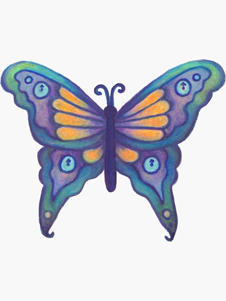Post Malone Stoney Butterfly Stamp Sticker for Sale by Riley Camp