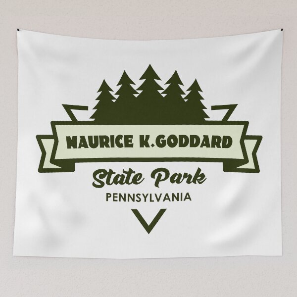 Item preview, Maurice K. Goddard State Park Pennsylvania Trees And Ribbon designed and sold by bivenart.