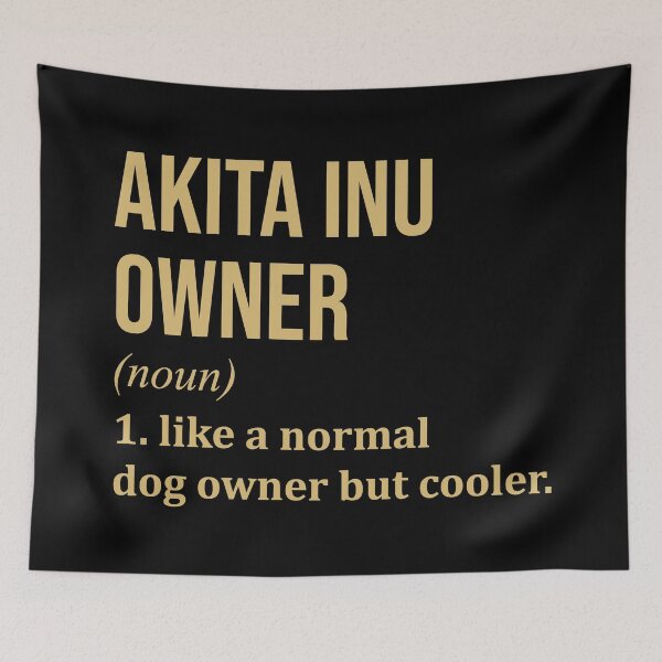 Item preview, Akita Inu Dog Owner Definition in Gold designed and sold by XCIV.