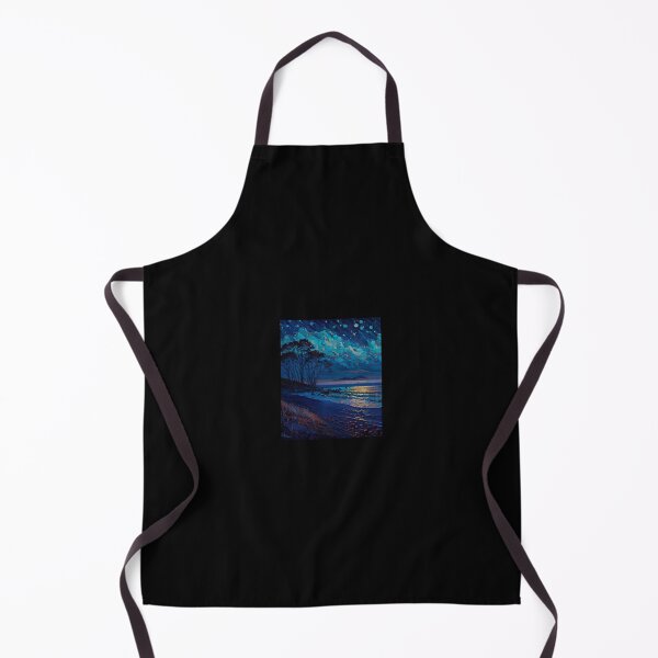 Item preview, Artwork Starry Night Over Sea Shore designed and sold by JaidenAgile.