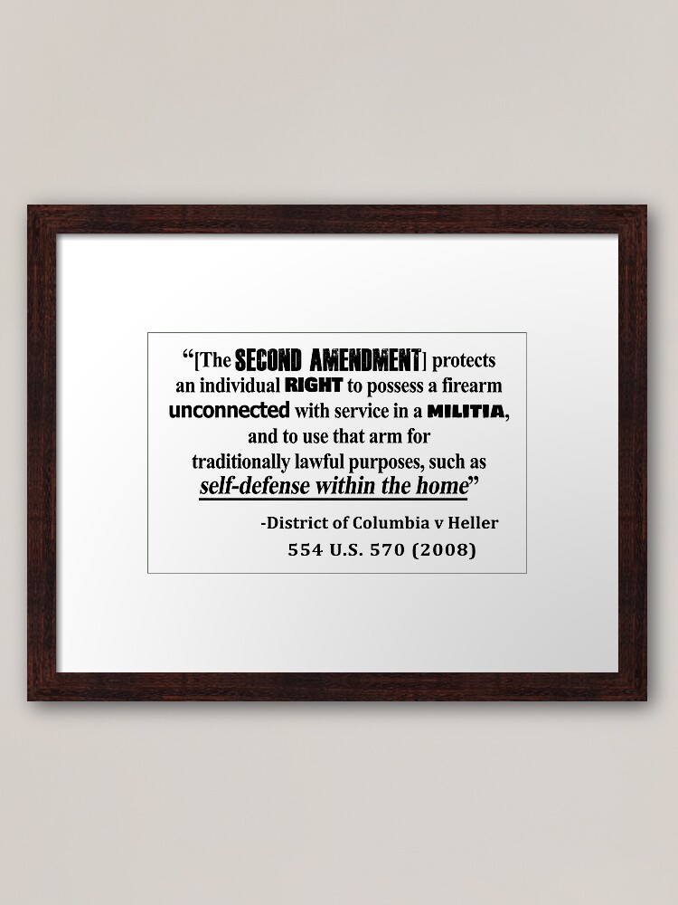 2nd Amendment Us V Heller 2008 Second Amendment Supreme Court Dc V