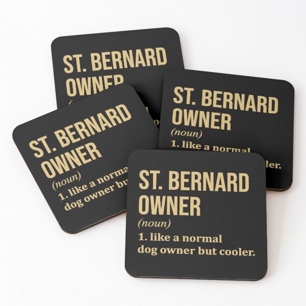 Item preview, St Bernard Dog Owner Definition in Gold designed and sold by XCIV.