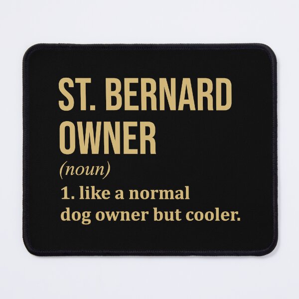 Item preview, St Bernard Dog Owner Definition in Gold designed and sold by XCIV.