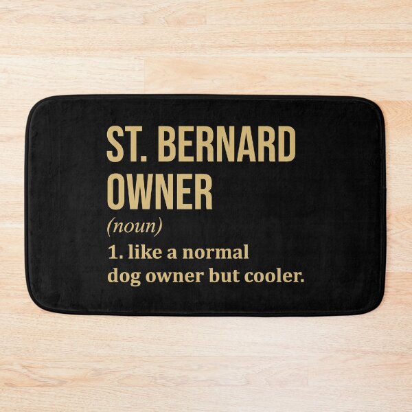 Item preview, St Bernard Dog Owner Definition in Gold designed and sold by XCIV.