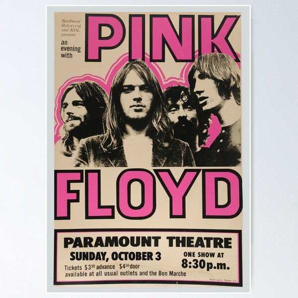 PINK FLOYD POSTER  Pink floyd poster, Pink floyd concert poster, Pink floyd  wall