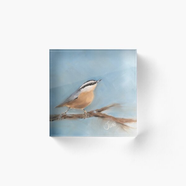 The Nuthatch Acrylic Block