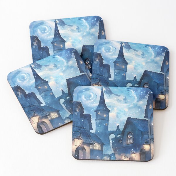Item preview, Magical Night Town designed and sold by TheThreePixels.