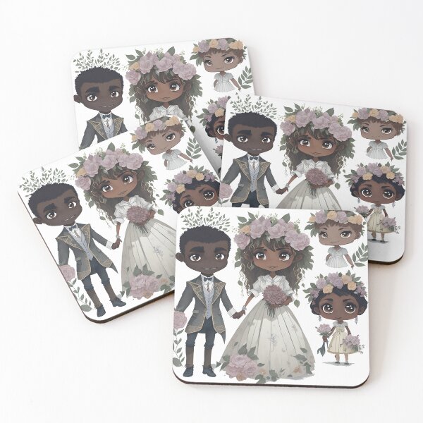 Item preview, The wedding, bride and groom in flower theme designed and sold by Piniatá P.
