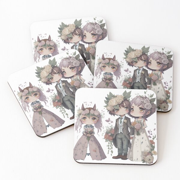 Item preview, The wedding, bride and groom in flower theme designed and sold by Piniatá P.