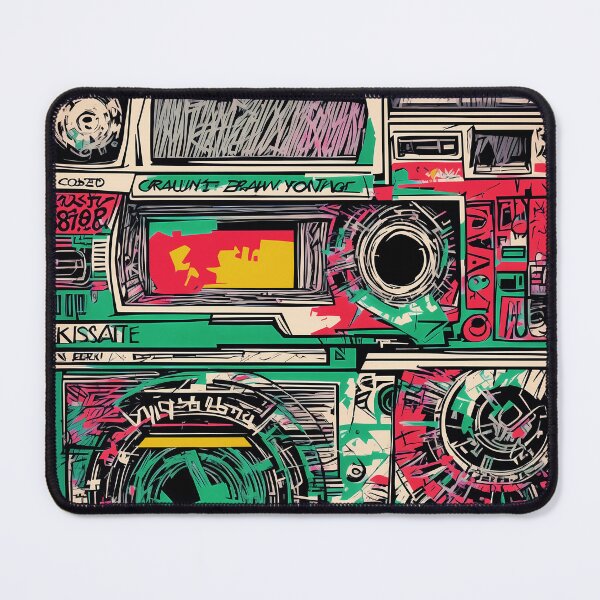 Item preview, vintage Tapedeck, posca sketch colorful designed and sold by Time4Space.